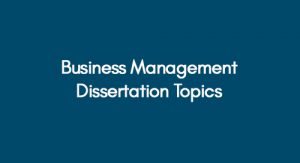 business management dissertation