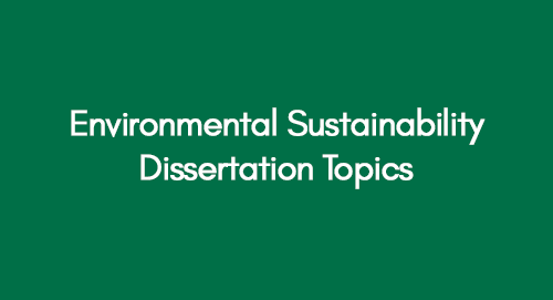 dissertation topics environmental management