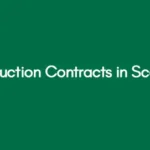 Construction Contracts in Scotland.