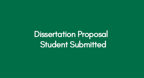 Dissertation Proposal - Student Submitted