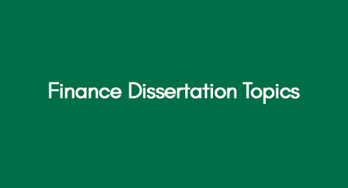 dissertation topics in finance 2020