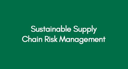 Sustainable Supply Chain Risk Management