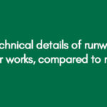 Technical details of runway layer works, compared to roads