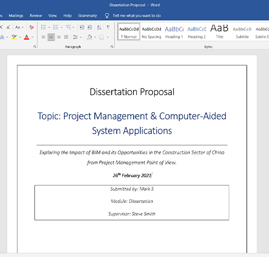 business dissertation topics 2021