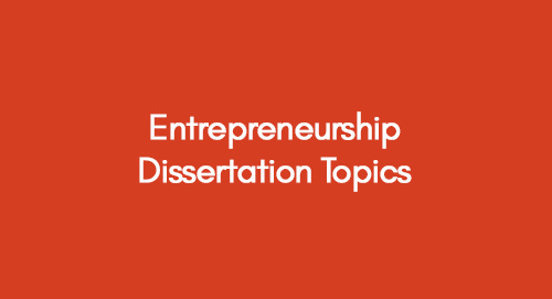 entrepreneur thesis topics