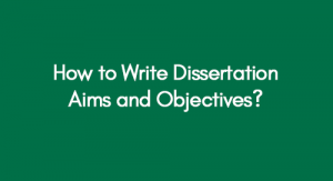 what are the aims of the dissertation