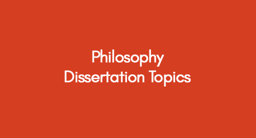 master thesis topics in philosophy