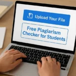 Uploading document in online plagiarism tool