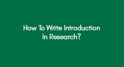 introduction in research format