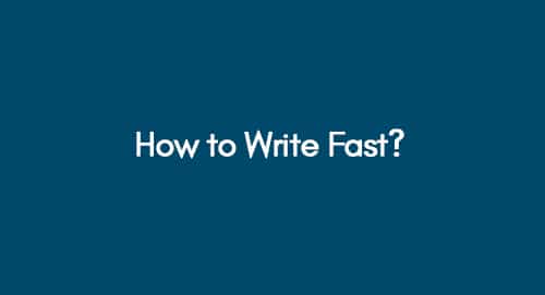 How-to-Write-Fast