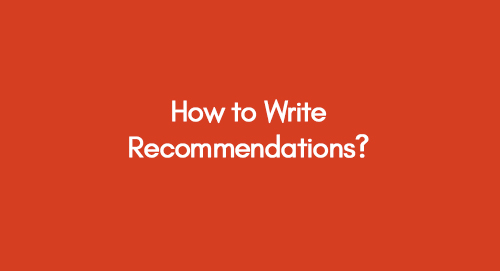 How to Write Recommendations