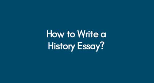 How to Write a History Essay