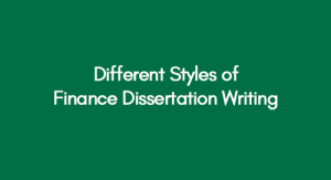 examples of finance dissertations