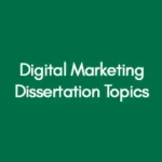 Digital Marketing Dissertation Topics