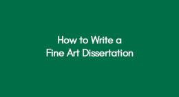 dissertation titles fine art
