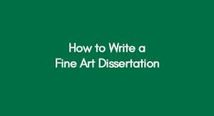 fine art dissertation structure