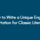 How to Write a Unique English Dissertation for Classic Literature