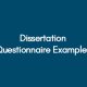 dissertation-questionnaire-examples