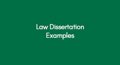 Law Dissertation Examples