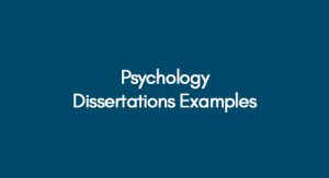 psychology dissertation example