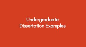 best undergraduate dissertations