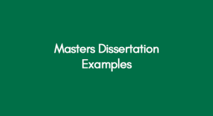 how to get masters dissertation published