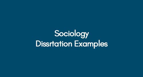 dissertation in sociology