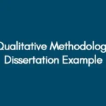 Qualitative methodology dissertation example UK (Chapter 3 structure)