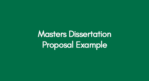 dissertation proposal example masters