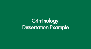 criminology dissertation proposal example