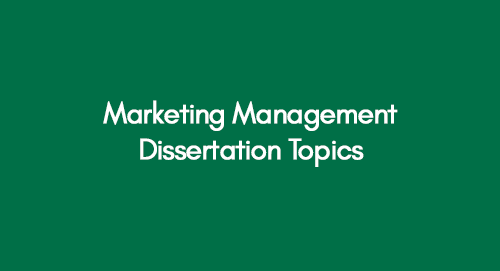marketing management thesis topic