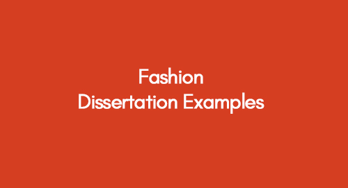 fashion dissertation examples