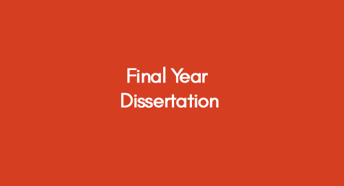 of final year dissertation