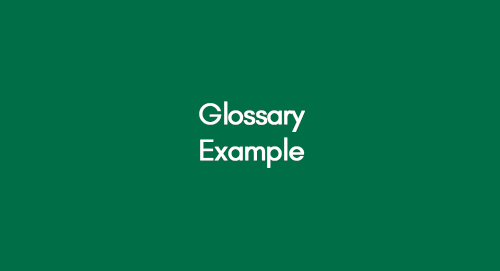 dissertation glossary example