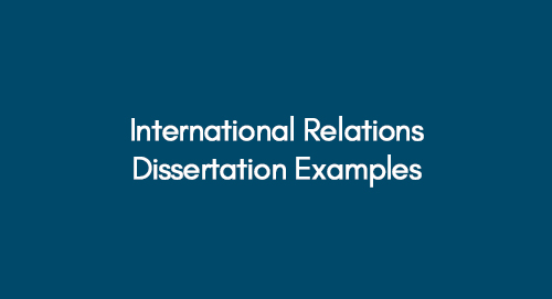 international relations master's dissertation examples
