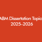 Student preparing Accountancy and Business Management dissertation topics at a study desk