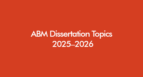 Student preparing Accountancy and Business Management dissertation topics at a study desk