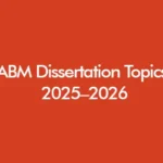 Student preparing Accountancy and Business Management dissertation topics at a study desk