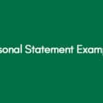 Personal Statement Examples