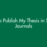 How to Publish My Thesis in Scopus Journals