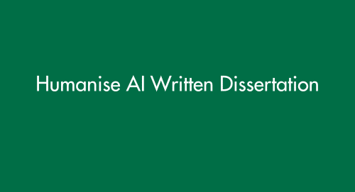 Humanise AI Written Dissertation