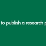 How to Publish a Research Paper