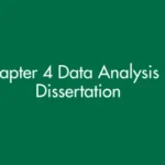 Chapter 4 data analysis in a dissertation showing results, findings, and reporting structure