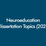 Brain and education icons representing neuroeducation dissertation topics for UK students (2026).
