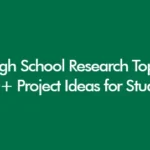 High school research topics for students across science psychology geography business ICT and media studies