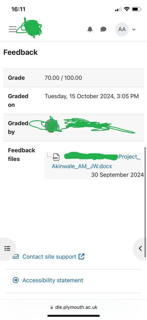 70/100 Final Year Project