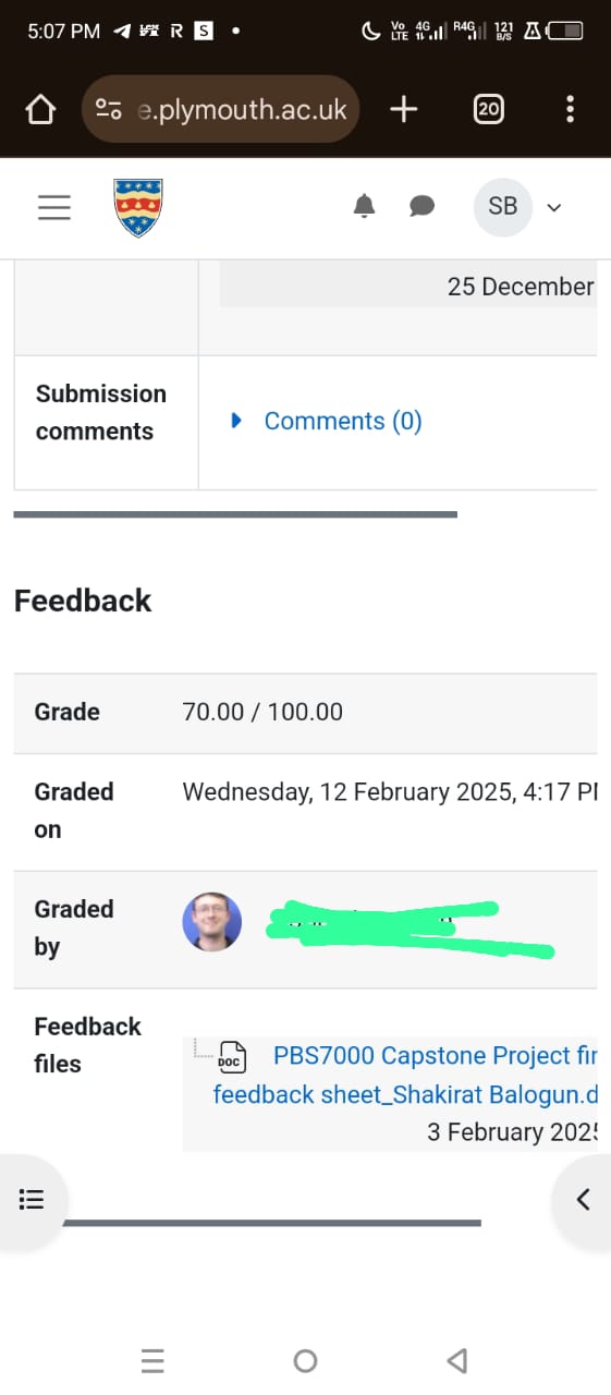 70/100 Capstone Project