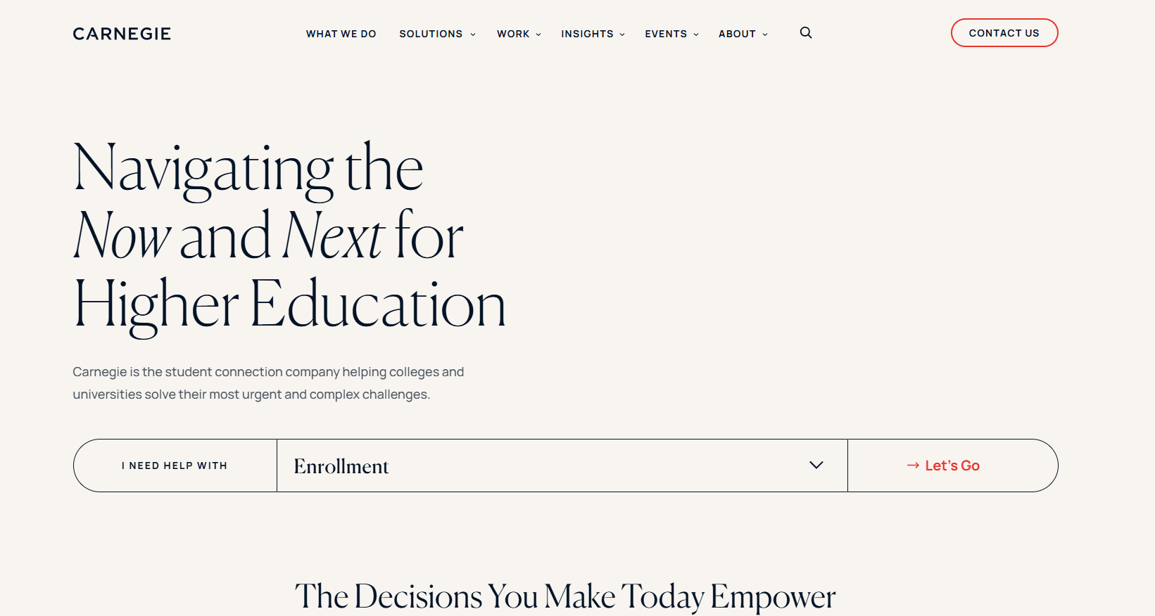 2. Carnegie - Best for Full-Service Enrollment Marketing