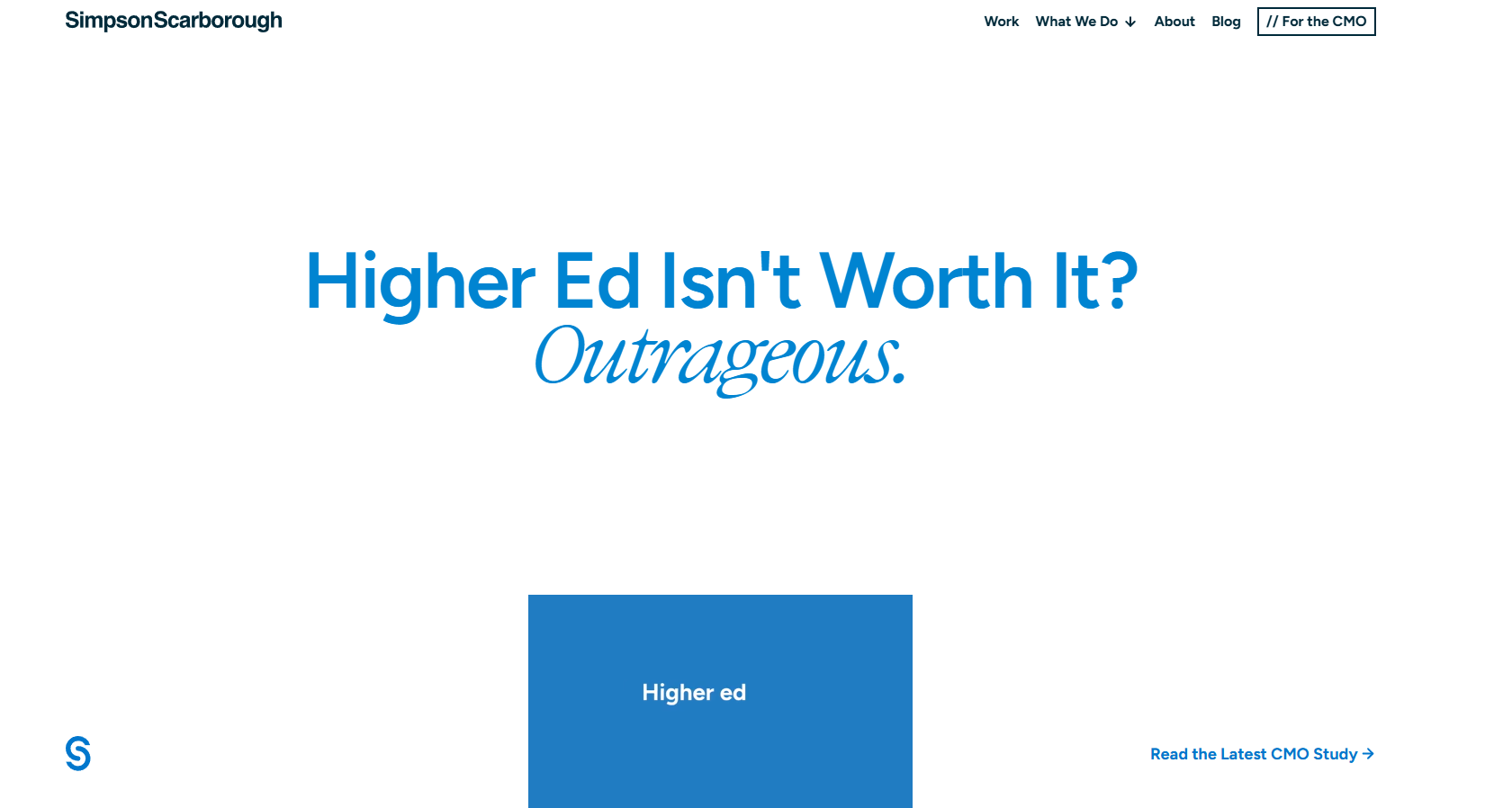 3. SimpsonScarborough - Best for Research-Driven Higher Education Strategy