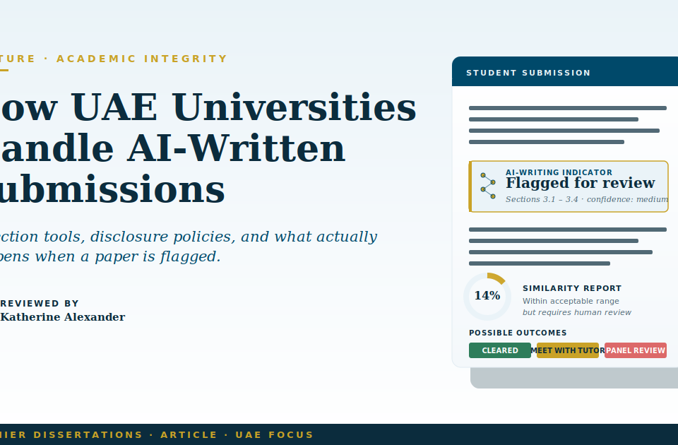 How UAE universities handle AI-written submissions - detection tools and academic policies guide